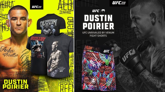 Dustin Poirier UFC 318 Shirts Fight Shorts Gear