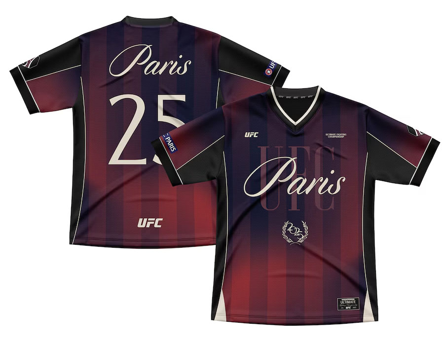 UFC Paris 2025 Collection Shirts Fight Gear Merchandise