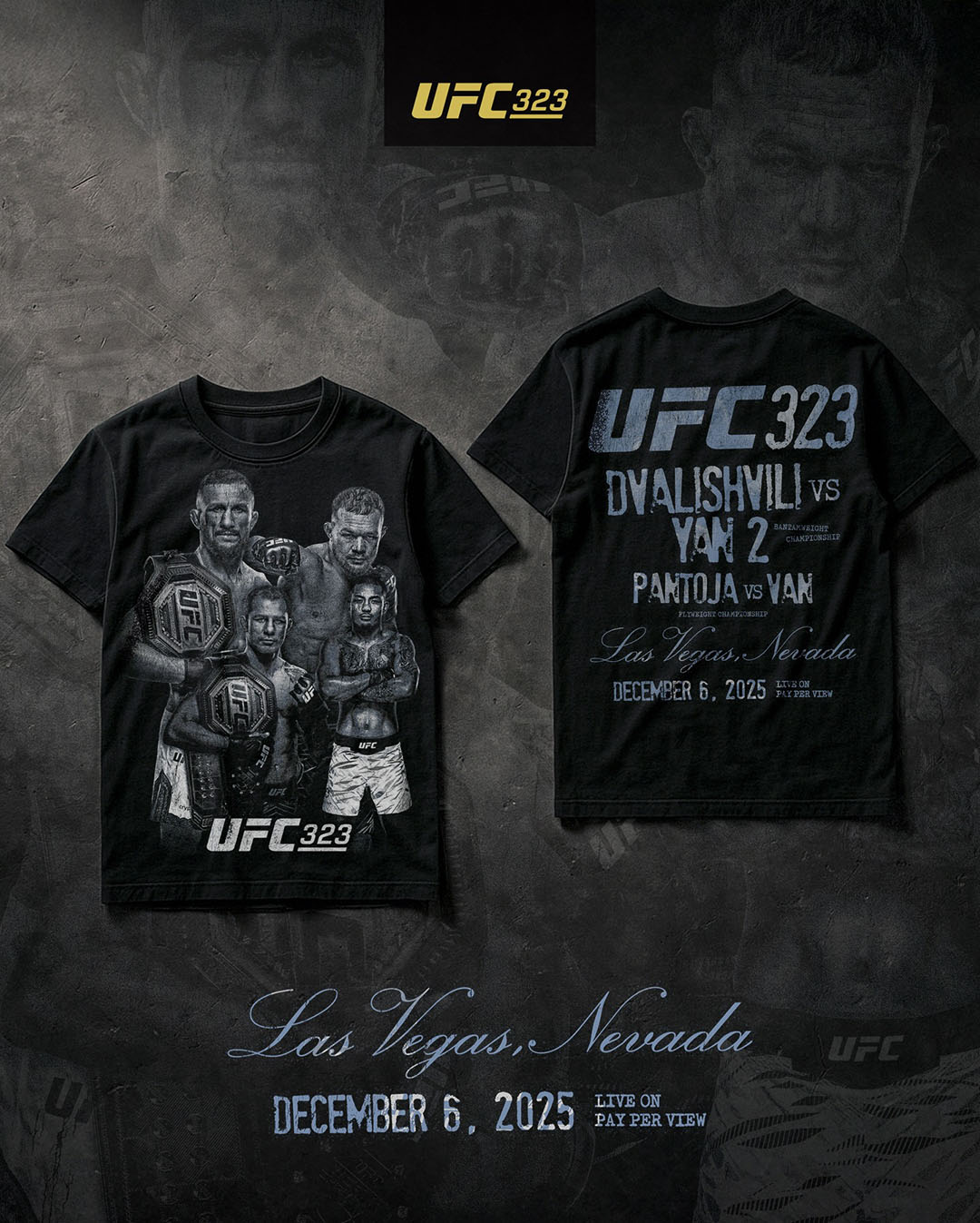 UFC 323 Shirts Apparel Fight Shorts Fight Gear Merchandise